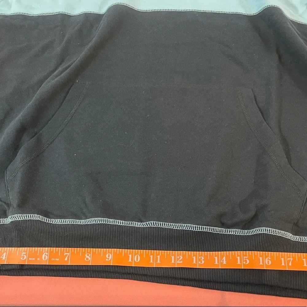 Original ice pullover hoodie. Soft blue top and blackened bottom.  NWT - Picture 7 of 9
